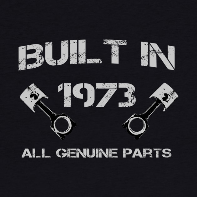 Built in 1973 Car fanatics 47th Birthday Gift ideas by teudasfemales